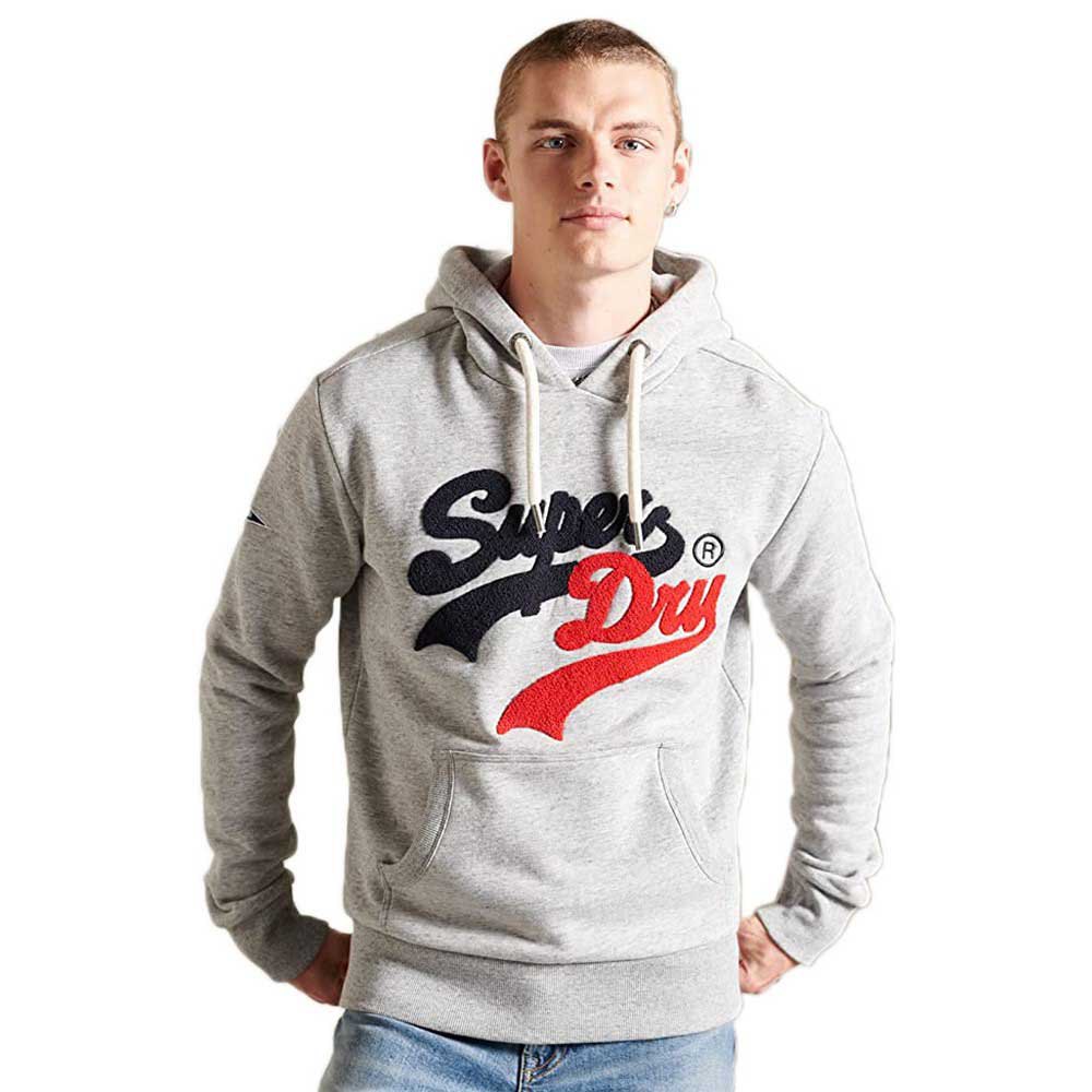 Superdry Vintage Logo Source Kapuzenpullover XL Athletic Grey Marl günstig online kaufen