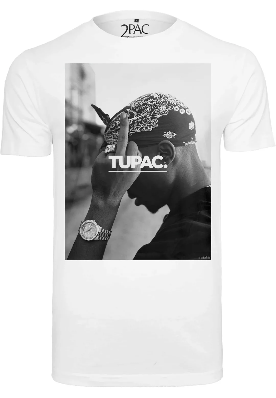 MisterTee Kurzarmshirt "MisterTee Herren 2Pac F*ck The World Tee" günstig online kaufen