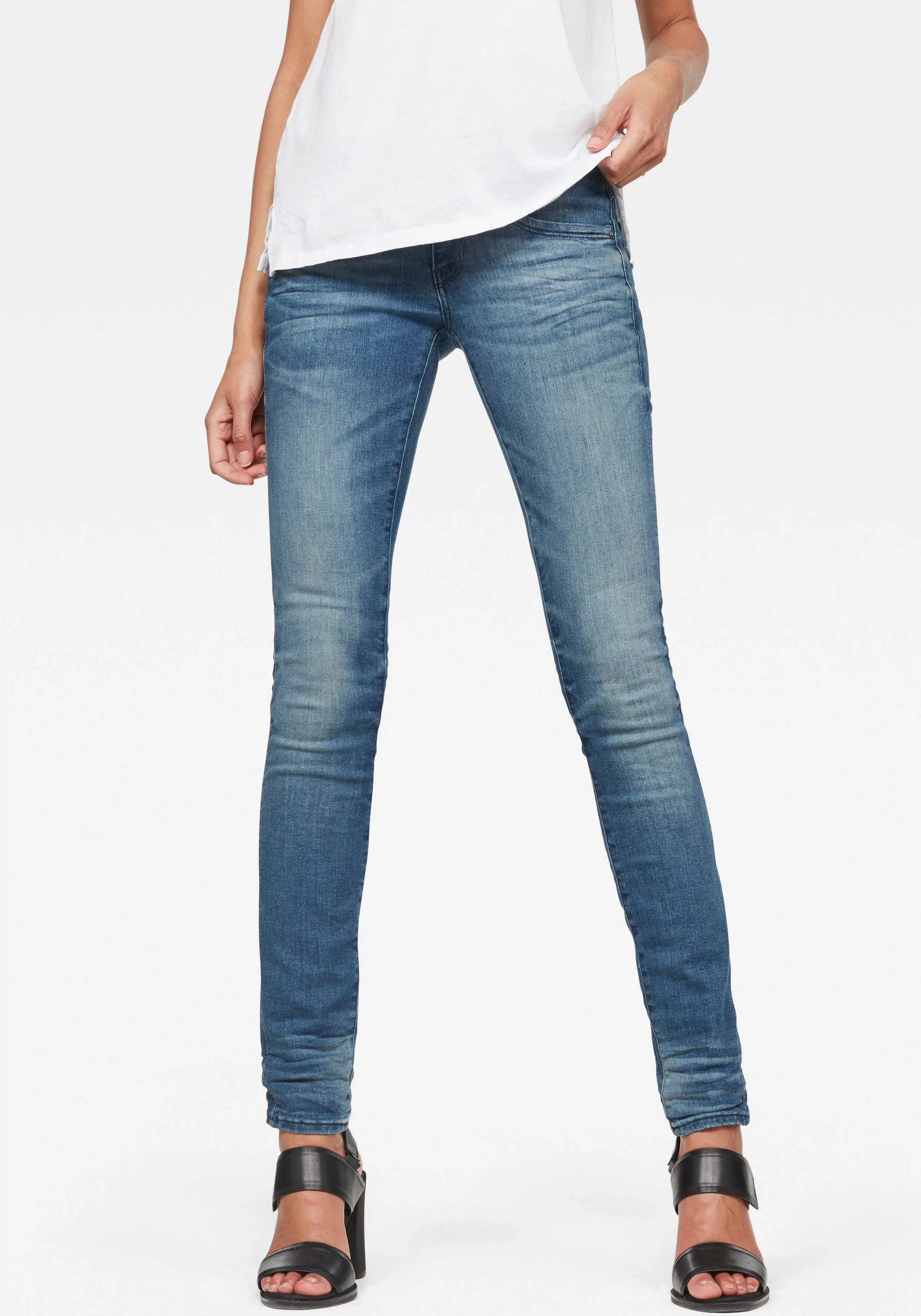 G-star Lynn Mid Waist Skinny Jeans 26 Medium Aged günstig online kaufen