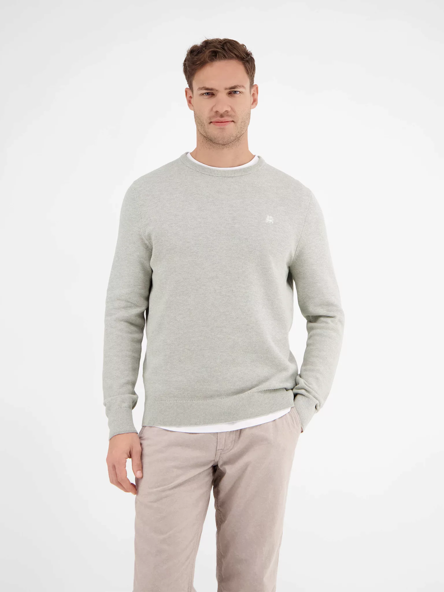 LERROS Strickpullover, mit Logo Stickerei günstig online kaufen