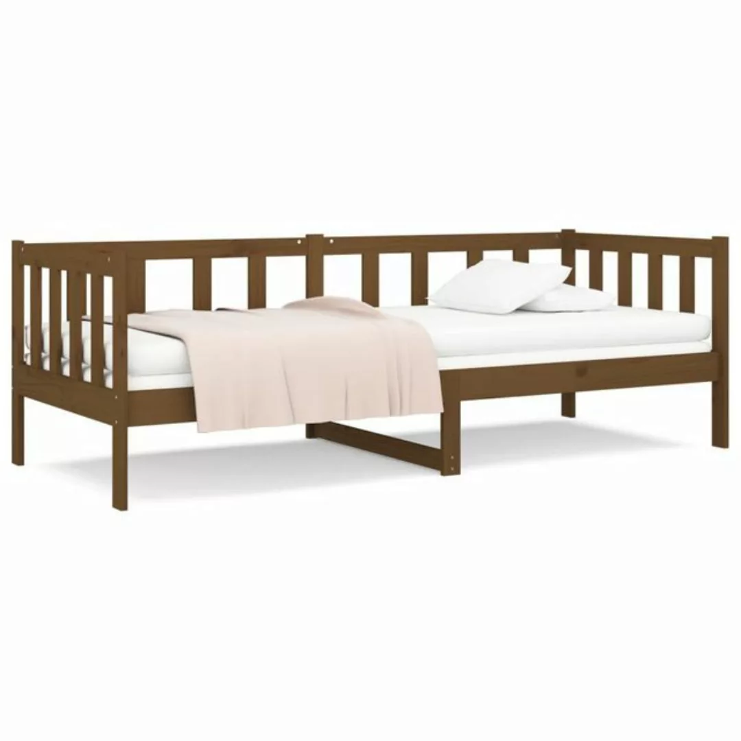 vidaXL Bett Tagesbett Honigbraun 80x200 cm Massivholz Kiefer günstig online kaufen