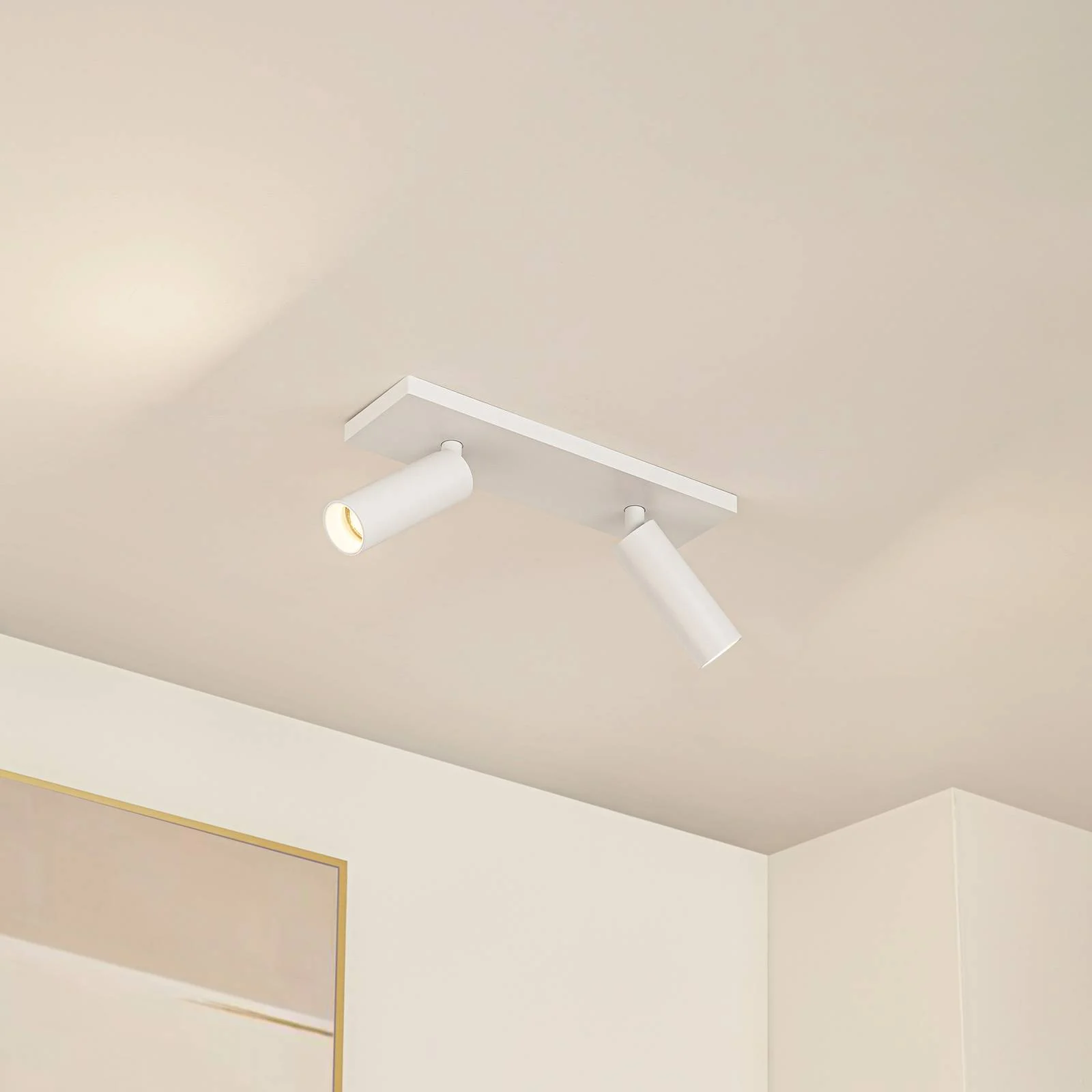 Arcchio Deckenstrahler Brinja Slim, weiß, 2-flg., GU10 MR11 günstig online kaufen