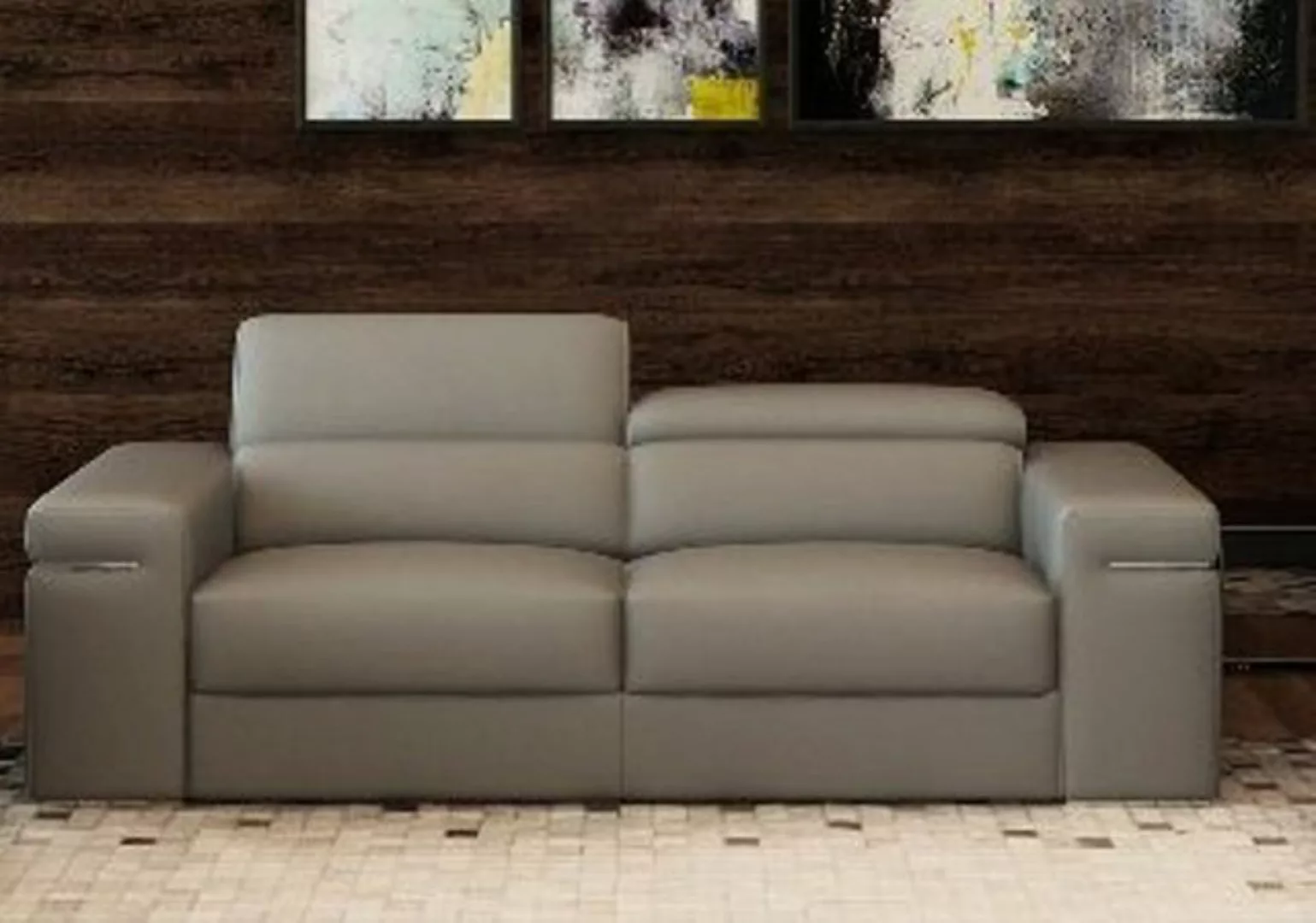 JVmoebel Sofa Couch Polser Sitz 3 Sitzer XXL Big Sofas Couchen Leder 3-er, günstig online kaufen