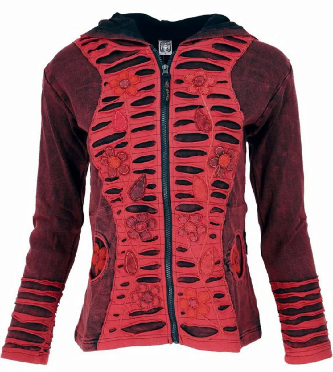 Guru-Shop Langjacke Goa Stonewash Jacke, Boho Patchwork.. alternative Bekle günstig online kaufen