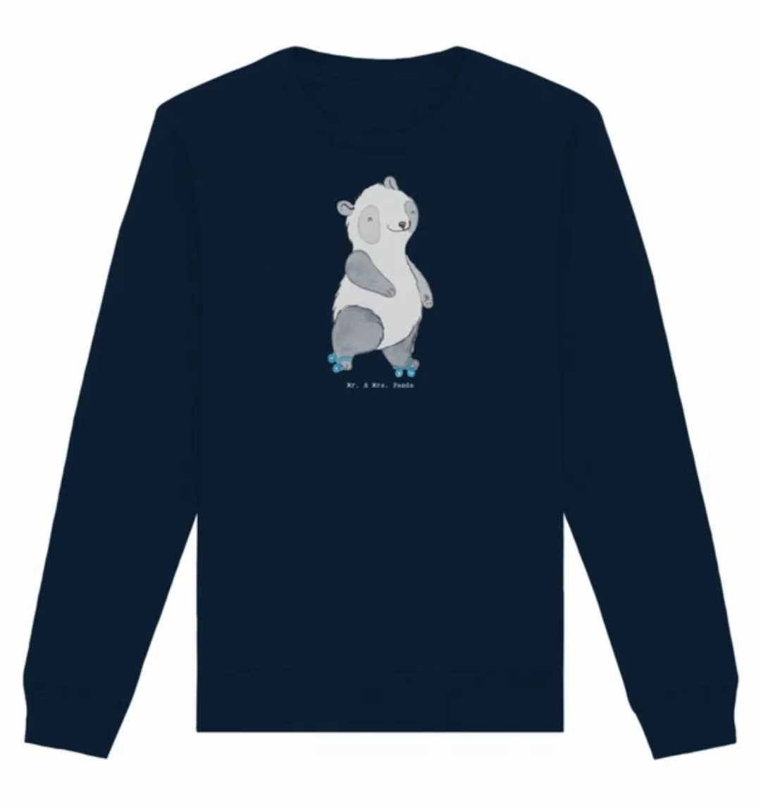 Mr. & Mrs. Panda Longpullover Größe XL Panda Inliner fahren - French Navy - günstig online kaufen