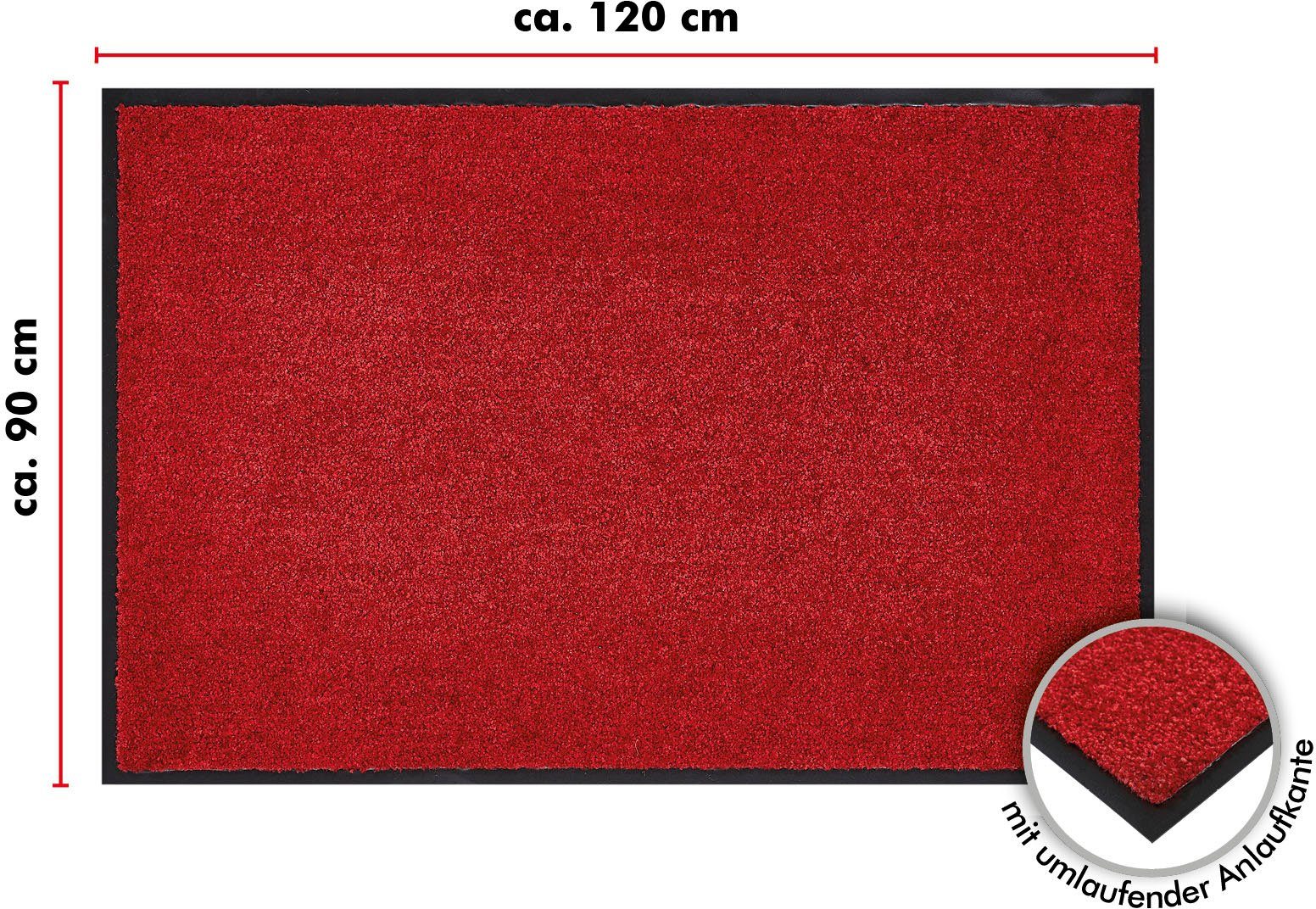 Andiamo Fußmatte »Super Wash & Clean, Made in Belgium«, rechteckig, 7 mm Hö günstig online kaufen