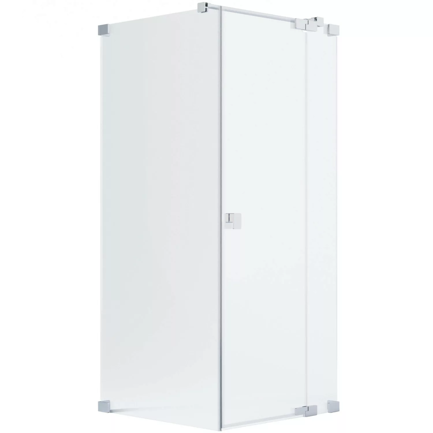 Schöner Wohnen Eckdusche Drehtür Festteil u. Wand L Silber 100 x 90 x 200 c günstig online kaufen