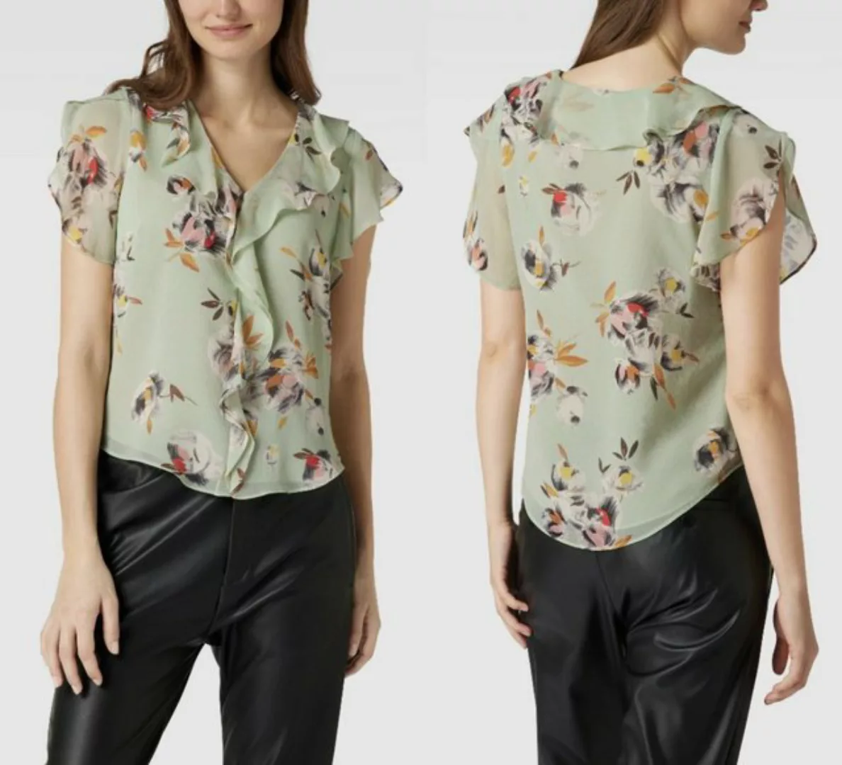 Ralph Lauren T-Shirt LAUREN RALPH LAUREN Crinkled Blouse Hemd Blusentop Wra günstig online kaufen