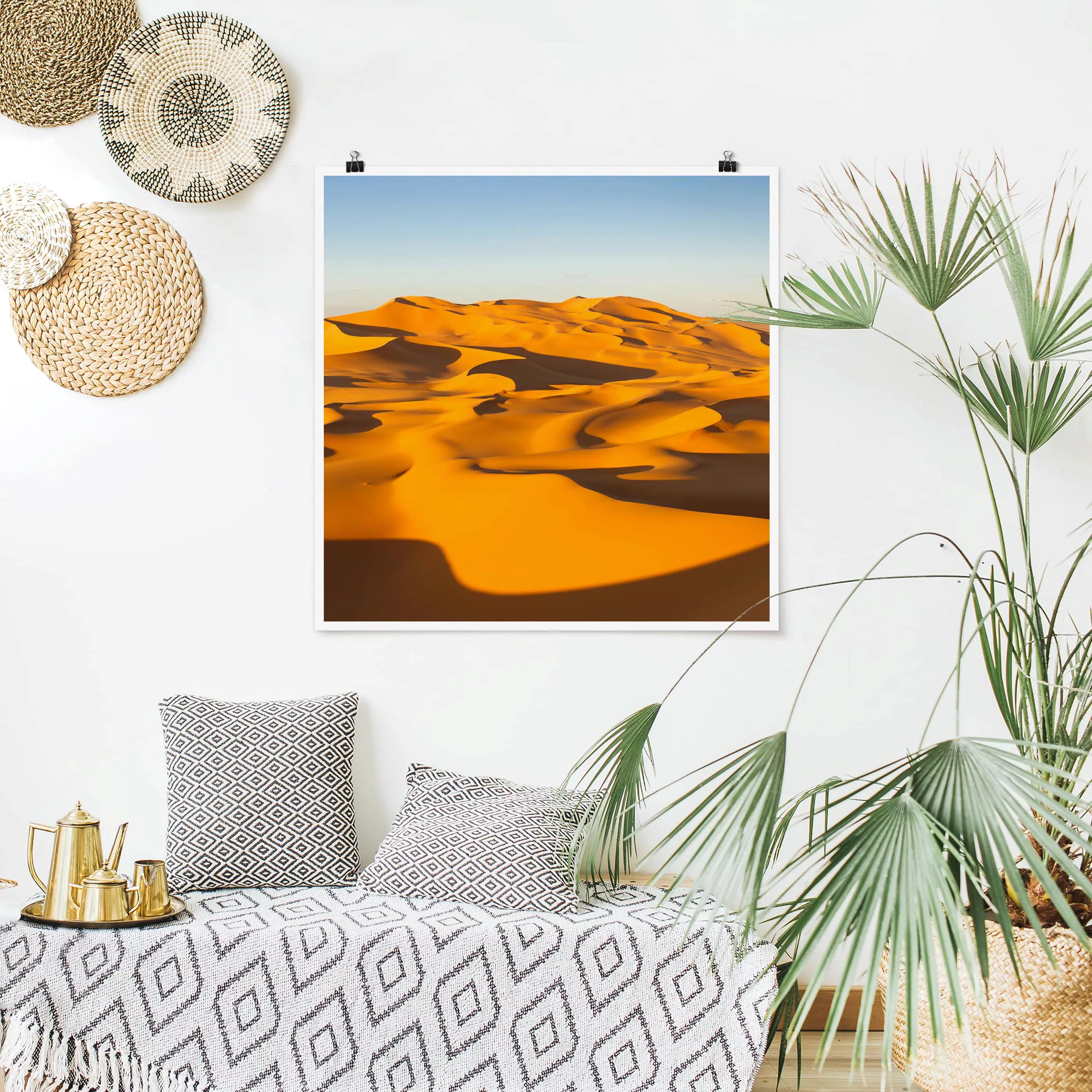 Poster Natur & Landschaft - Quadrat Murzuq Desert In Libya günstig online kaufen