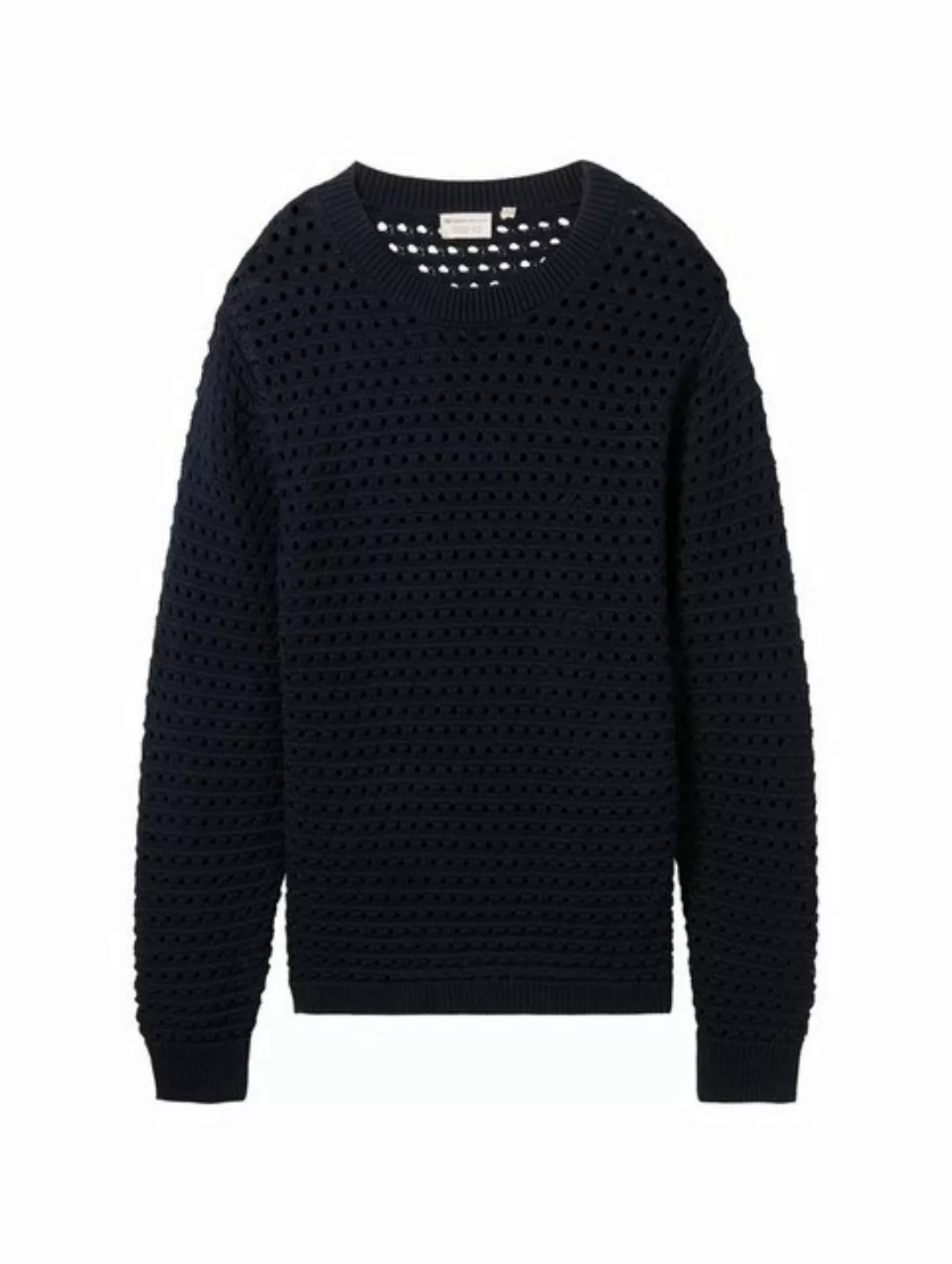 TOM TAILOR Denim Strickpullover Pullover mit Lochmuster günstig online kaufen