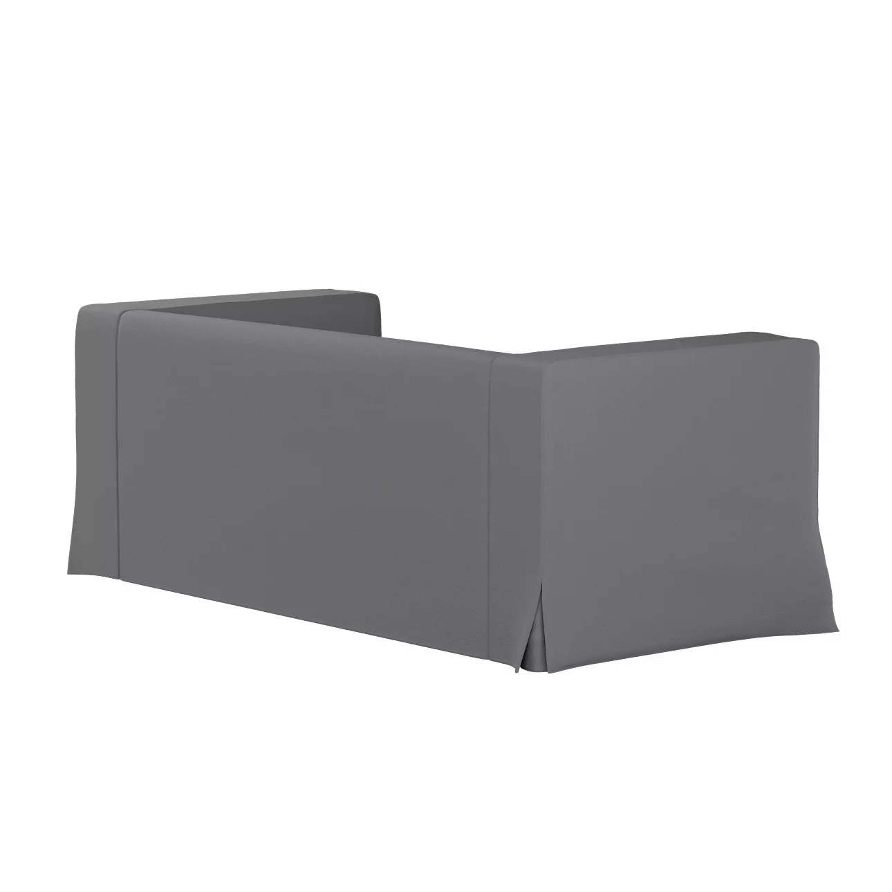 Bezug für Klippan 2-Sitzer Sofa, lang mit Kellerfalte, grau, Klippan 2-er, günstig online kaufen