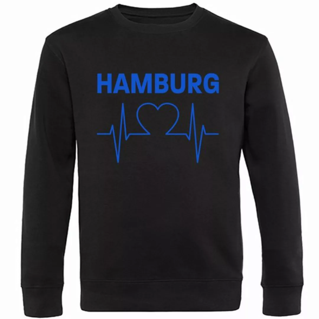 multifanshop Sweatshirt Hamburg - Herzschlag - Pullover günstig online kaufen