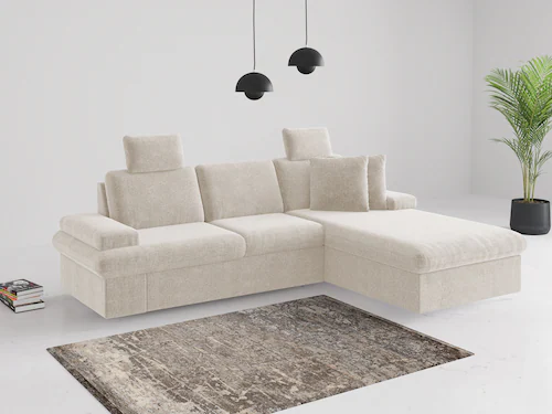 sit&more Ecksofa »Moreno«, mit Armteilverstellung,wahlweise mit Bettfunktio günstig online kaufen