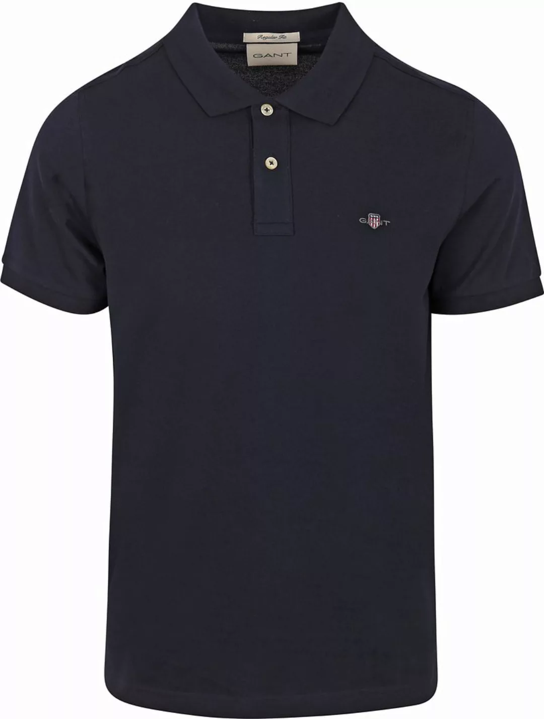 Gant Poloshirt "REG SHIELD SS PIQUE POLO", mit Logo und Flachstrickkragen 1 günstig online kaufen