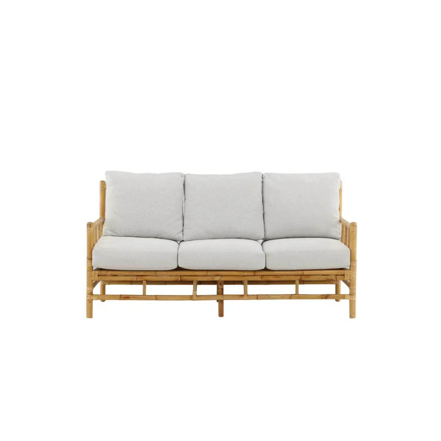 ebuy24 Cane Gartensofa mit Gartenkissen 3 Person Natur günstig online kaufen