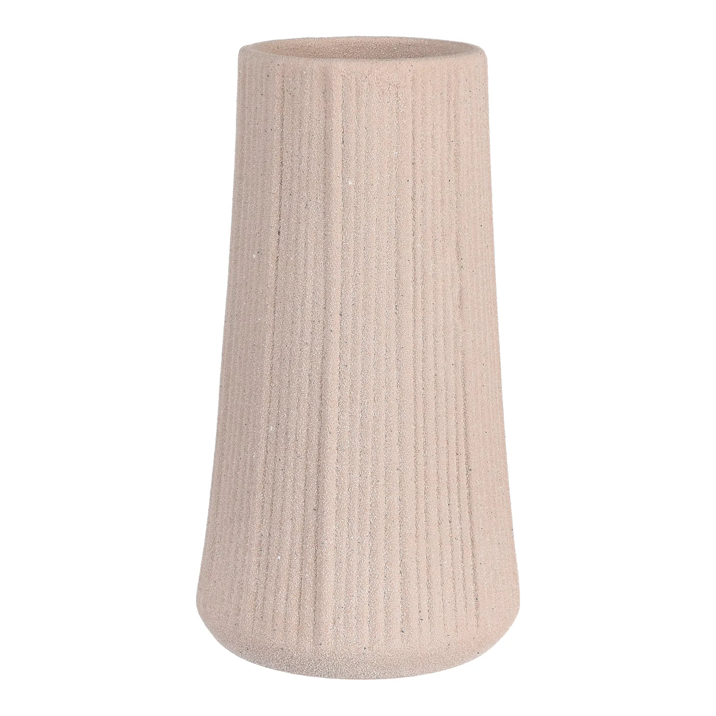Vase NOTCHES ca.D9xH17cm, beige günstig online kaufen