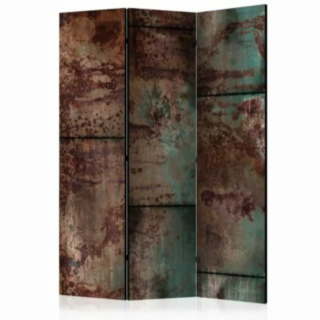 artgeist Paravent Dark Metal Sheet [Room Dividers] grau-kombi Gr. 135 x 172 günstig online kaufen