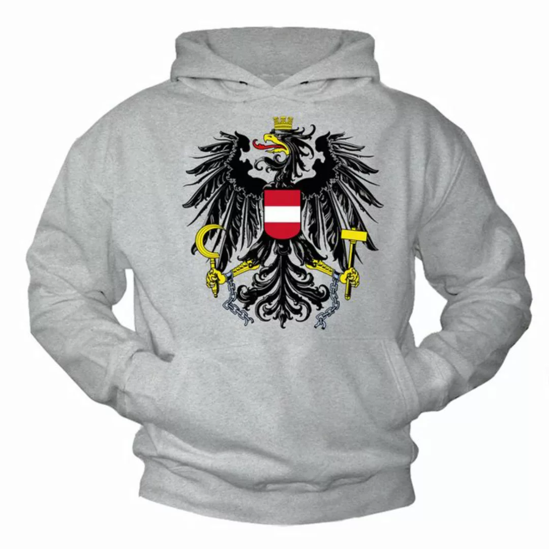 MAKAYA Kapuzenpullover Österreich Flagge Adler Motiv Fußball Em Wm Sweatshi günstig online kaufen