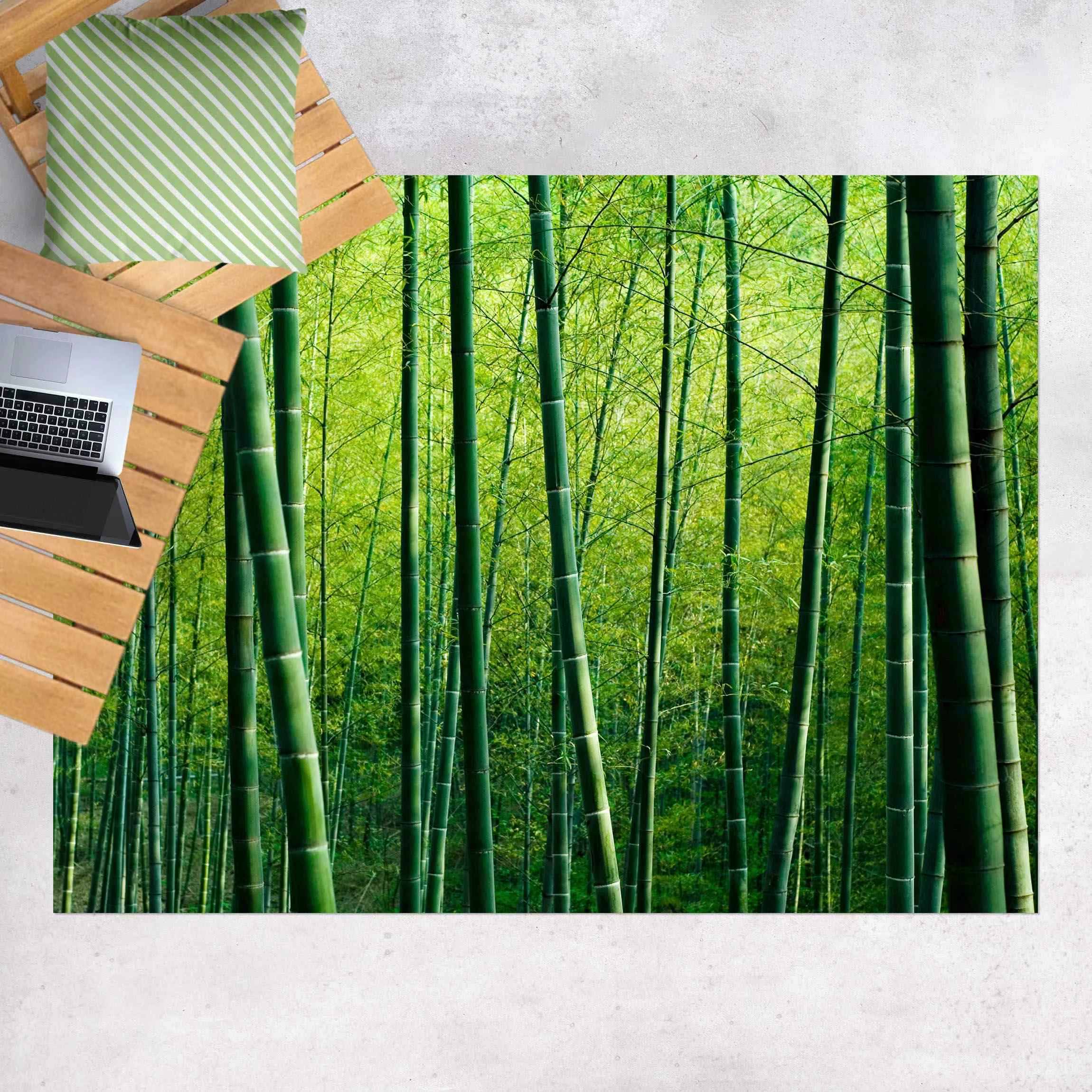 Vinyl-Teppich Bambuswald günstig online kaufen