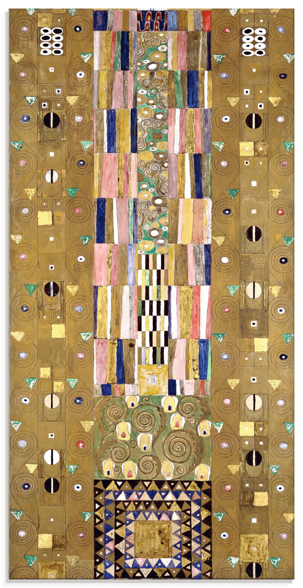 Artland Glasbild »Werkvorlage zum Stocletfries. Schmalwand«, Muster, (1 St. günstig online kaufen