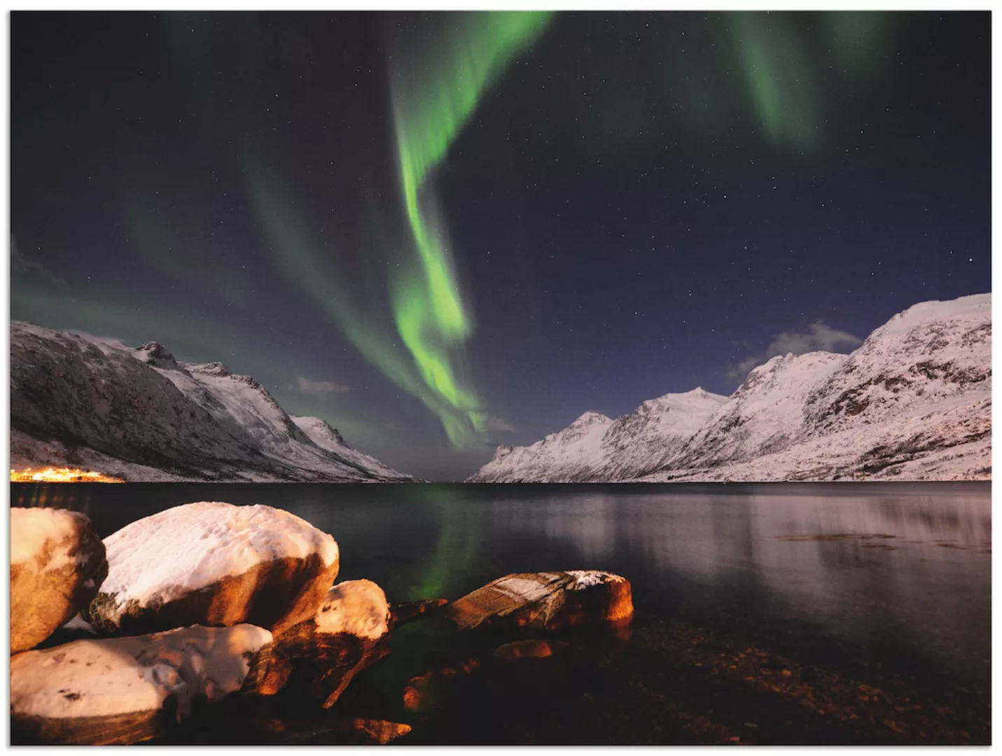 Artland Wandbild "Nordlicht Norwegen II", Himmel, (1 St.), als Alubild, Out günstig online kaufen