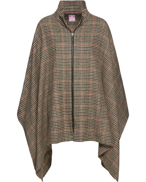 Brigitte von Schönfels Poncho Karo-Poncho mit Hahnentritt-Muster günstig online kaufen