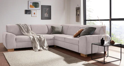 DOMO collection Ecksofa "Incanto L-Form", wahlweise mit Bettfunktion günstig online kaufen