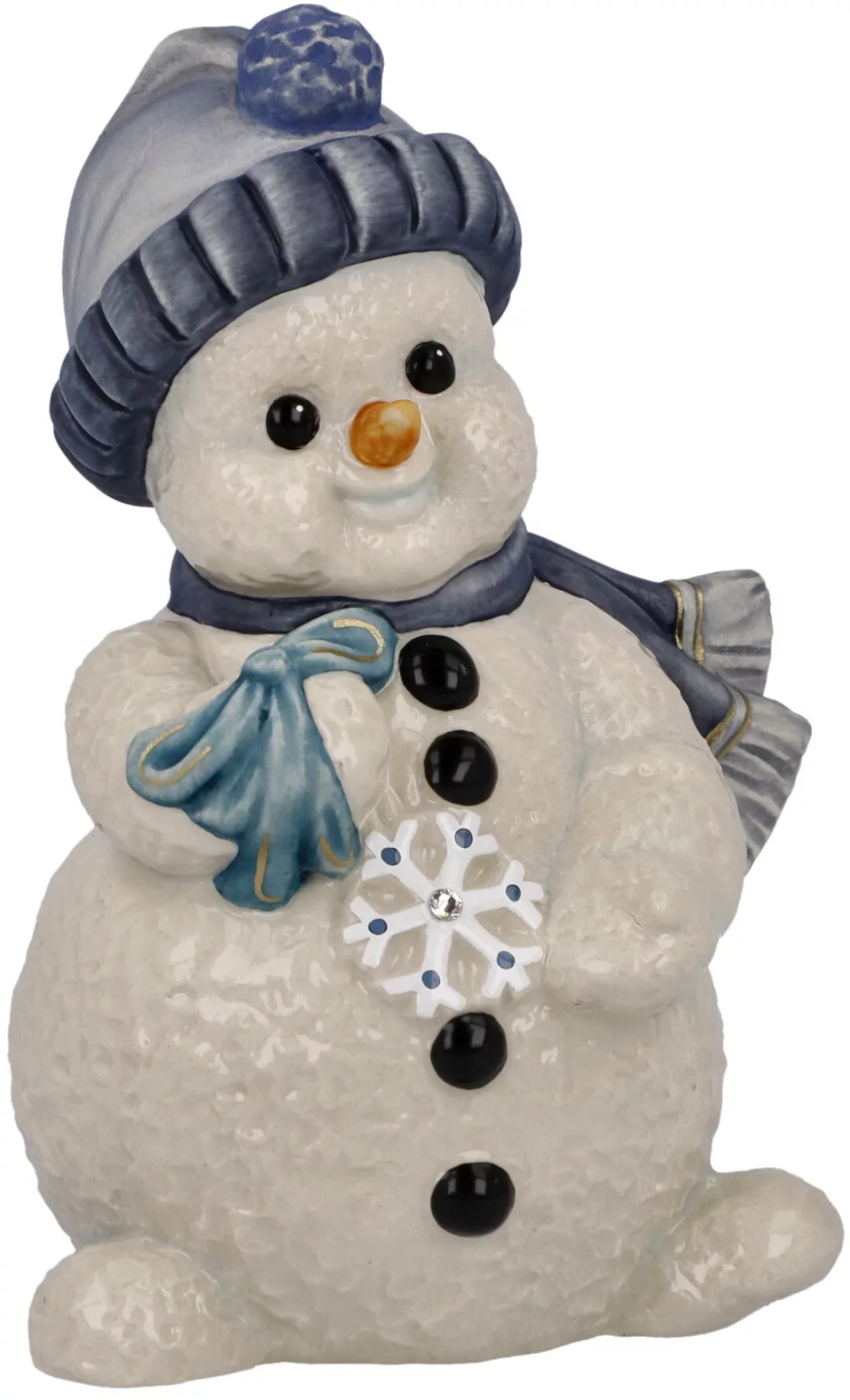 Goebel Schneemann "Weihnachtsdeko", Steingut, Figur - Meine Schneeflocke günstig online kaufen