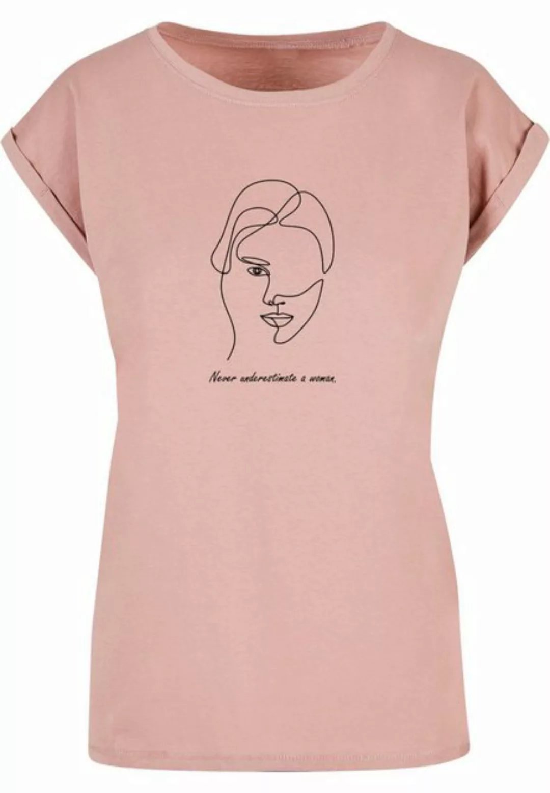 Merchcode T-Shirt Merchcode Damen Ladies WD - Woman Figure Extended Shoulde günstig online kaufen