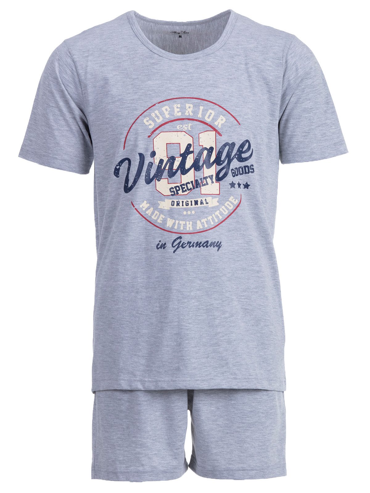 Henry Terre Schlafanzug Pyjama Set Shorty günstig online kaufen
