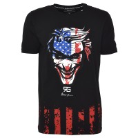 Herren T-Shirt - "FACE USA" - black günstig online kaufen