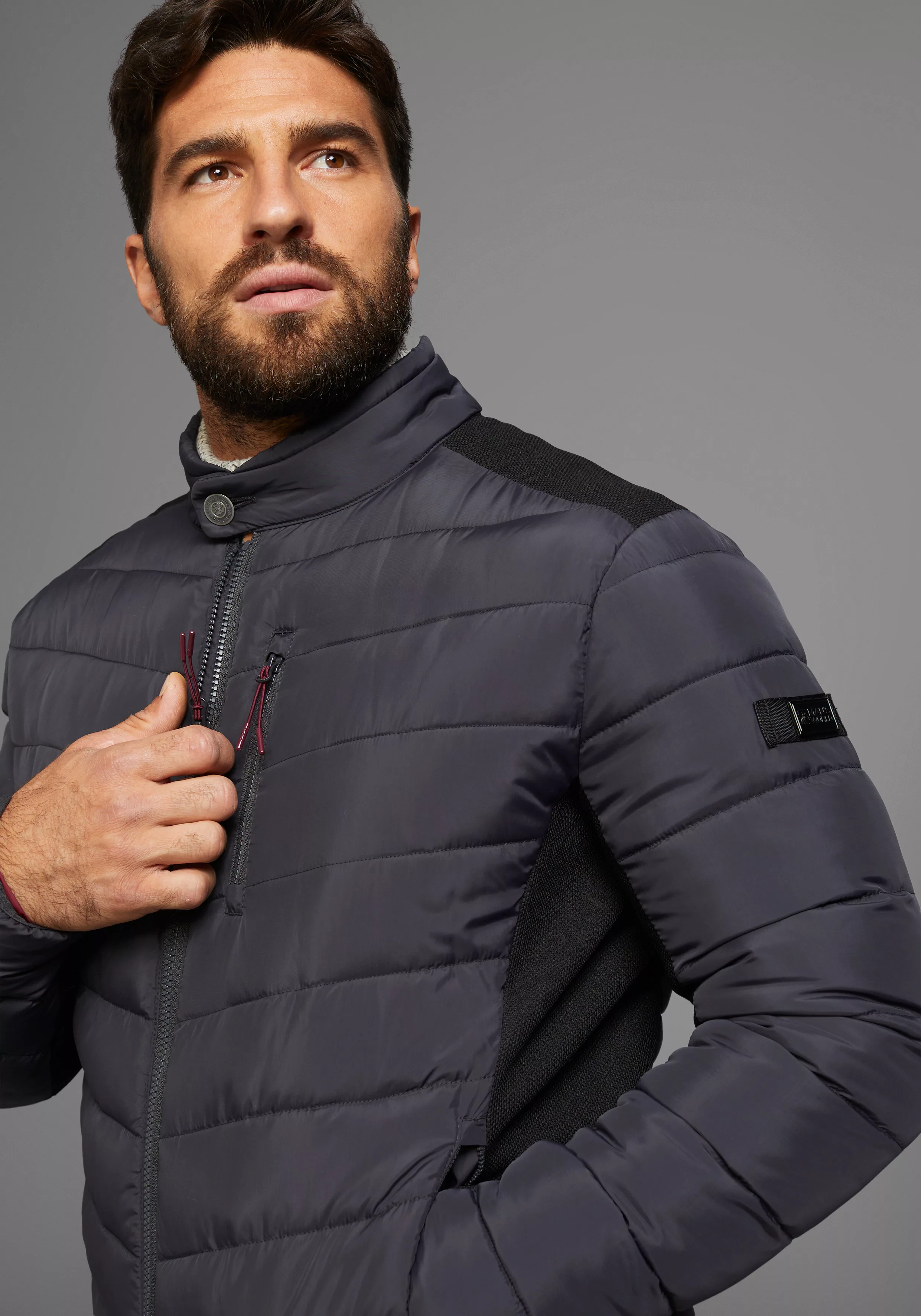 Man's World Steppjacke mit Reißverschlusstaschen, mit Brusttasche, mit Inne günstig online kaufen