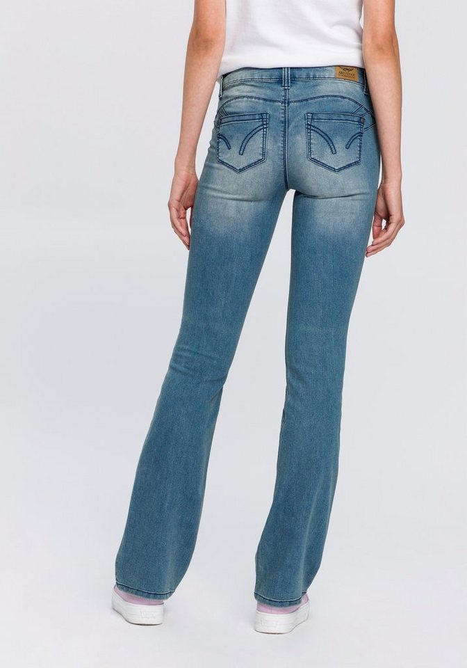 Arizona Bootcut-Jeans Shaping Mid Waist günstig online kaufen