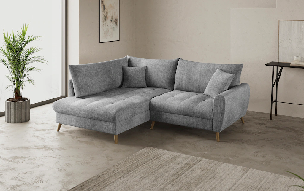 Home affaire Ecksofa "Blackburn II, L-Form", Mit Kaltschaumpolsterung bis 1 günstig online kaufen