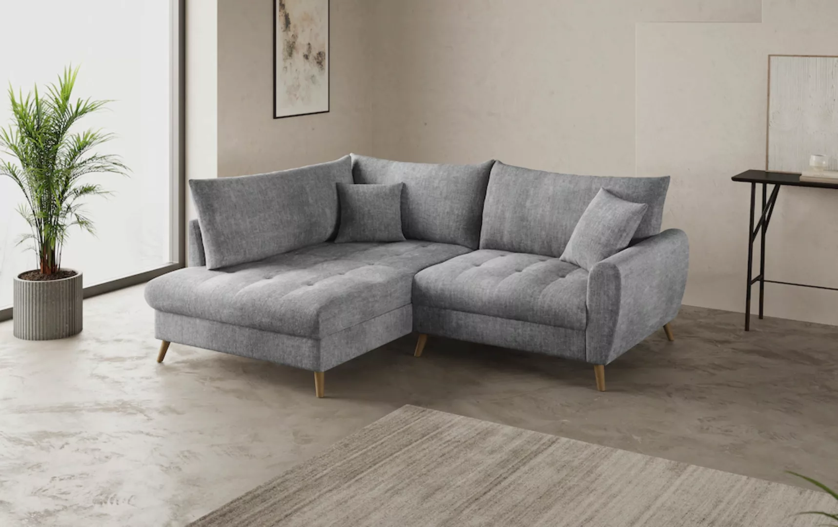 Home affaire Ecksofa Blackburn II, L-Form, Mit Kaltschaumpolsterung bis 140 günstig online kaufen