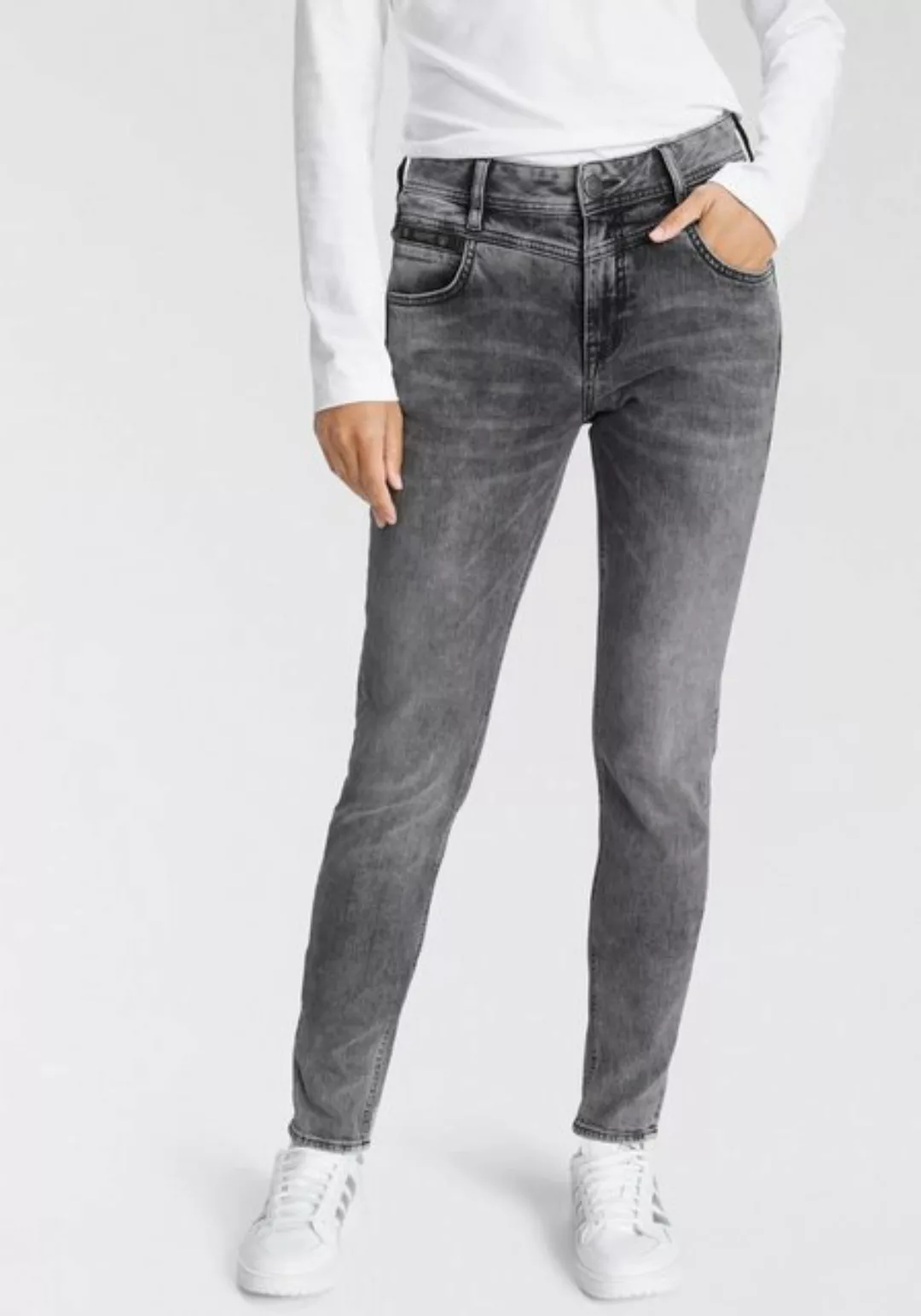 Herrlicher Slim-fit-Jeans PEPPY SLIM RECYCLED DENIM Normal Waist Recycled P günstig online kaufen