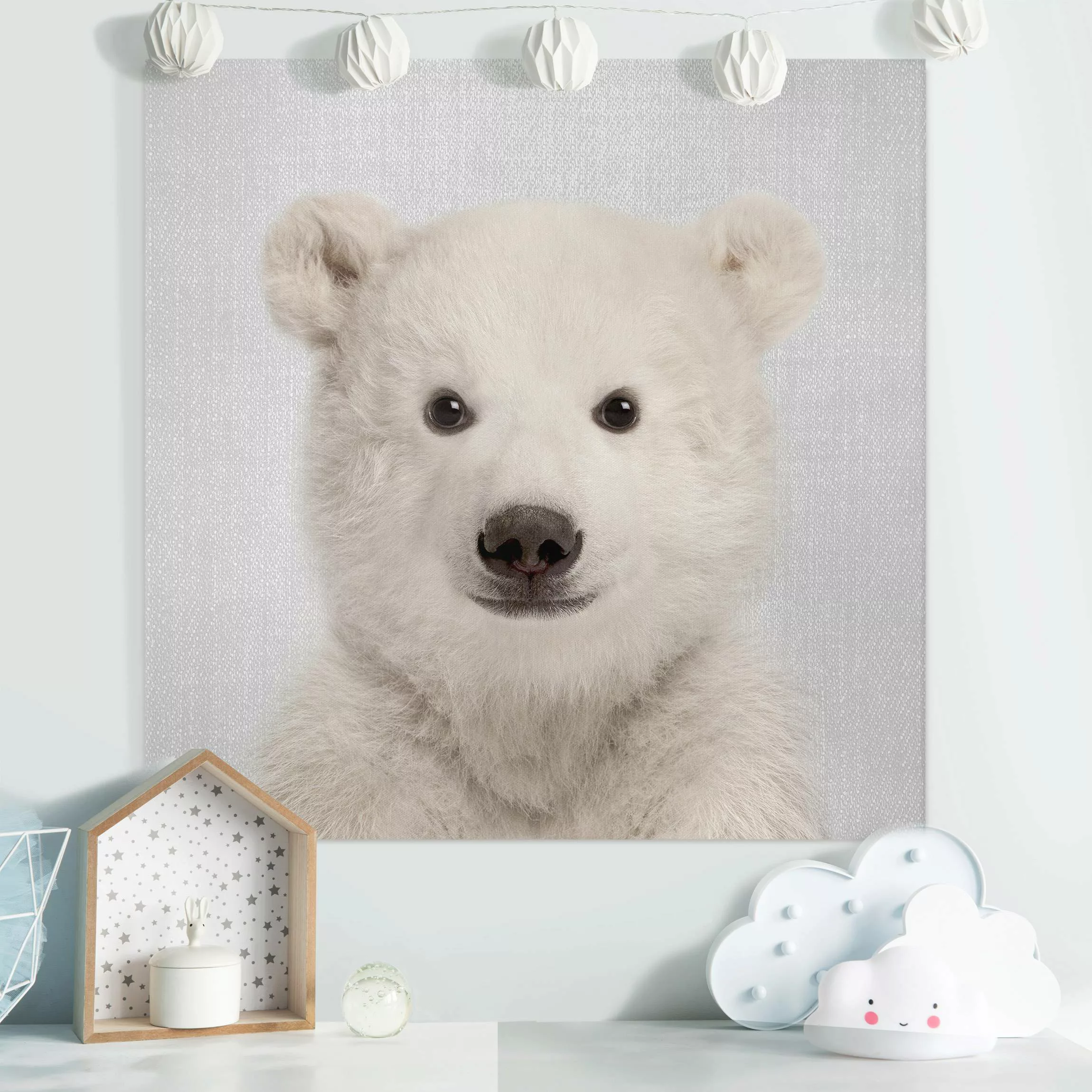 Leinwandbild Baby Eisbär Emil günstig online kaufen