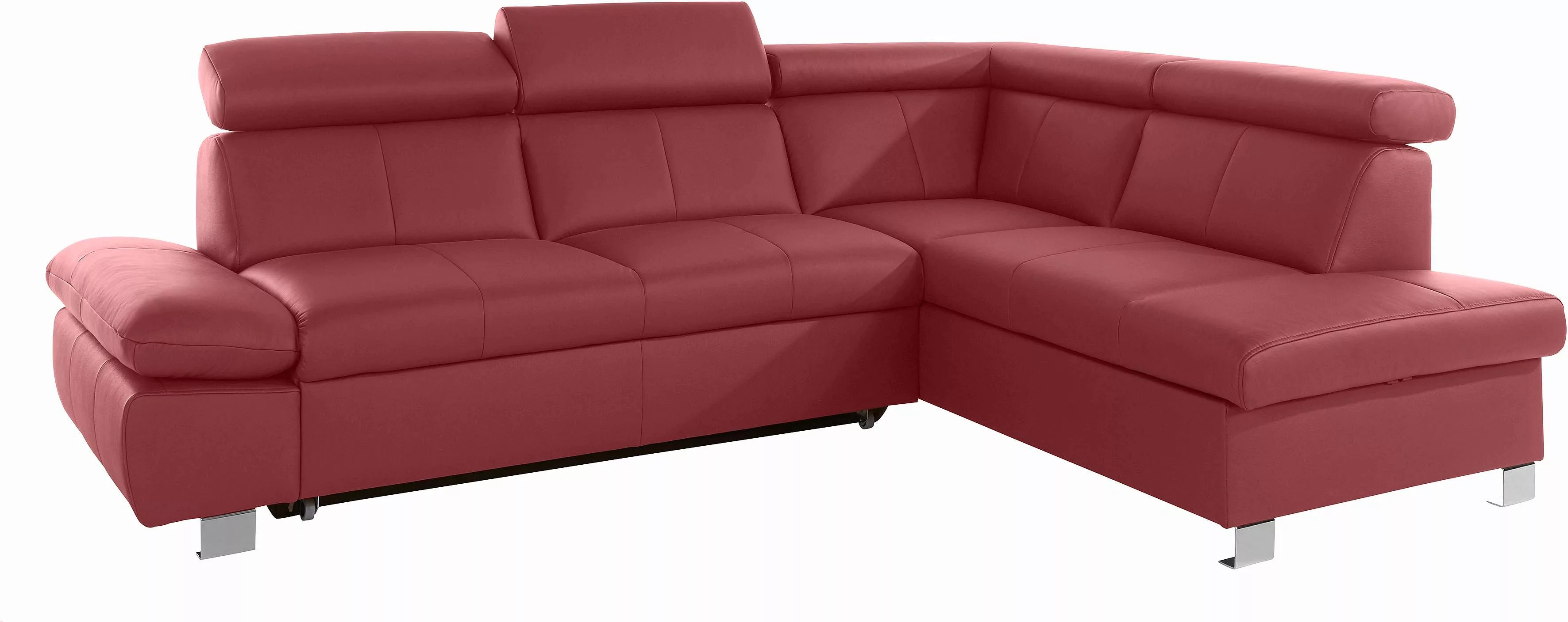 exxpo - sofa fashion Ecksofa »Happy, modern und bequem, L-Form«, inkl. Kopf günstig online kaufen