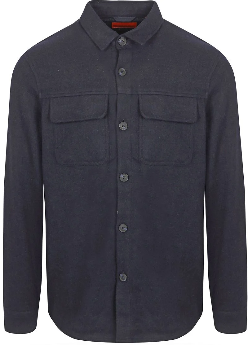 Suitable Overshirt August Wool Blend Navy - Größe XL günstig online kaufen