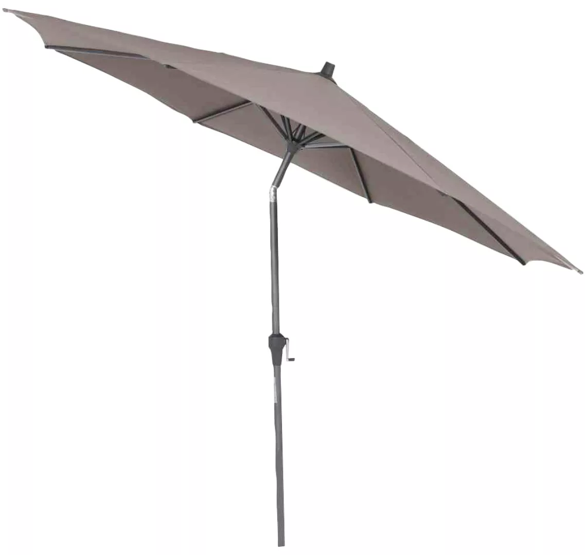 Siena Garden Marktschirm Avio Ø 300 cm Taupe mit Kurbelmechanik günstig online kaufen