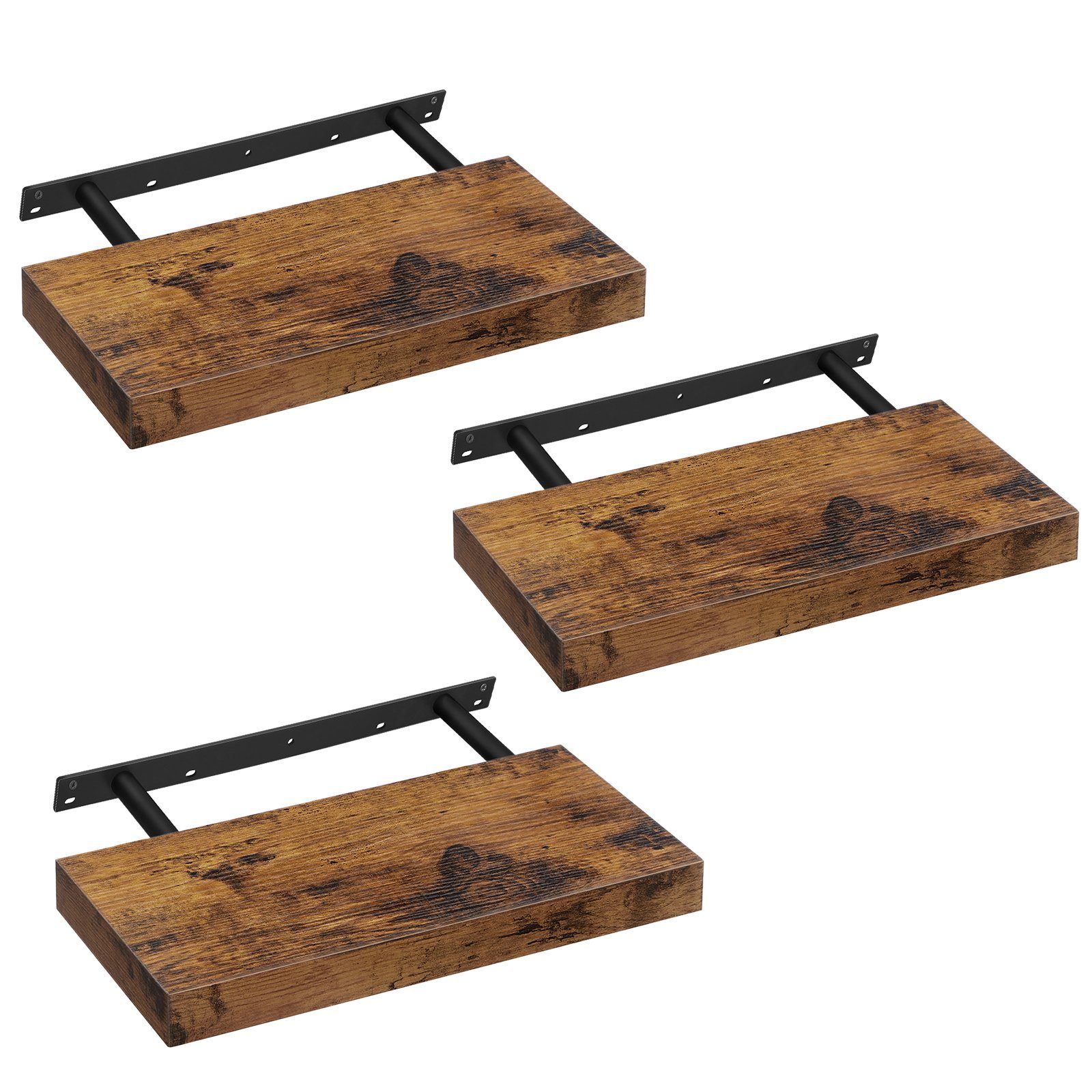 VASAGLE Wandregal, 3-tlg., Wandboard, Bereite 40 günstig online kaufen