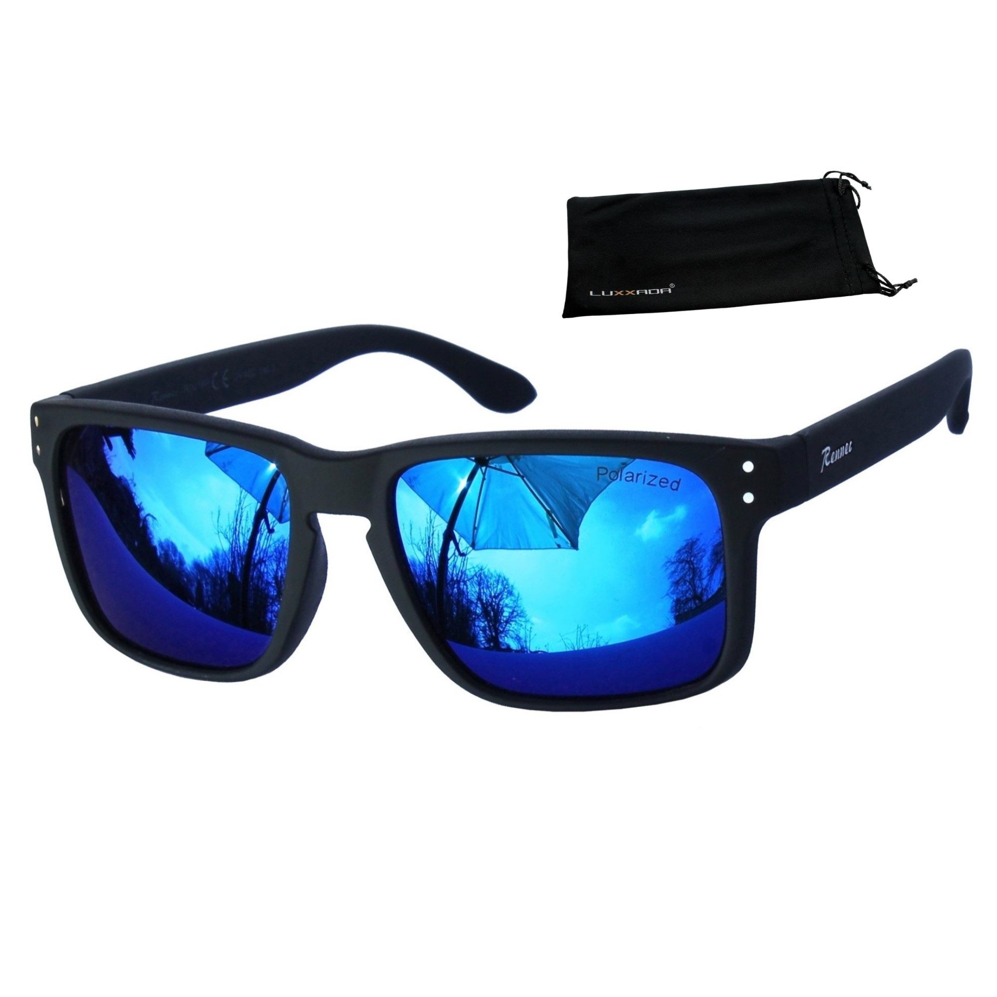 Rennec Sonnenbrille (Herren Markenbrille mit Brillenbeutel) günstig online kaufen