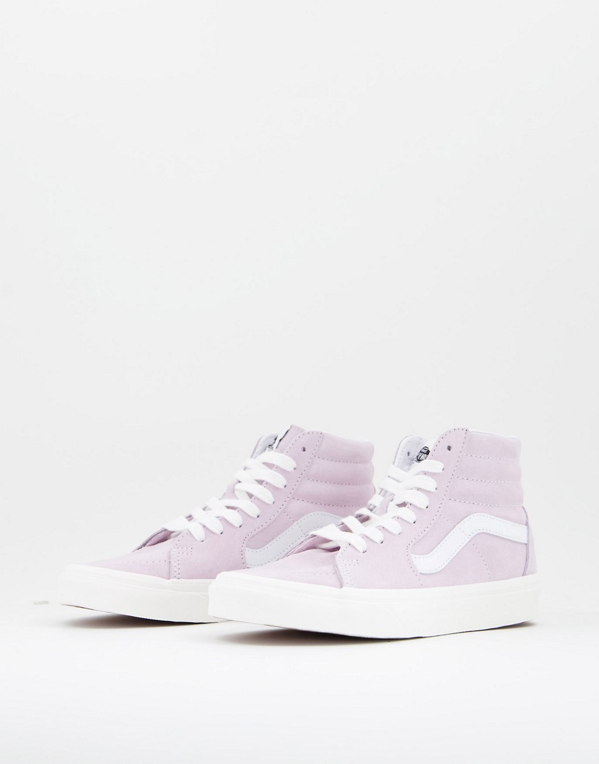 Vans – SK8-Hi Pig – Wildleder-Sneaker in Rosa günstig online kaufen