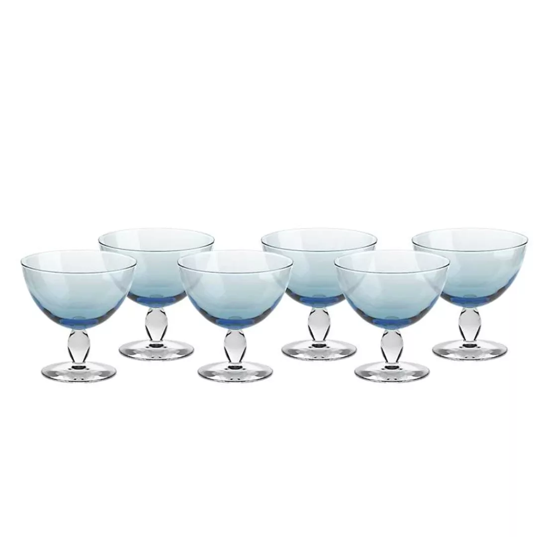 Eiscremeglas Mezzo 6er-Set Colori Vero 12cm hellblau günstig online kaufen