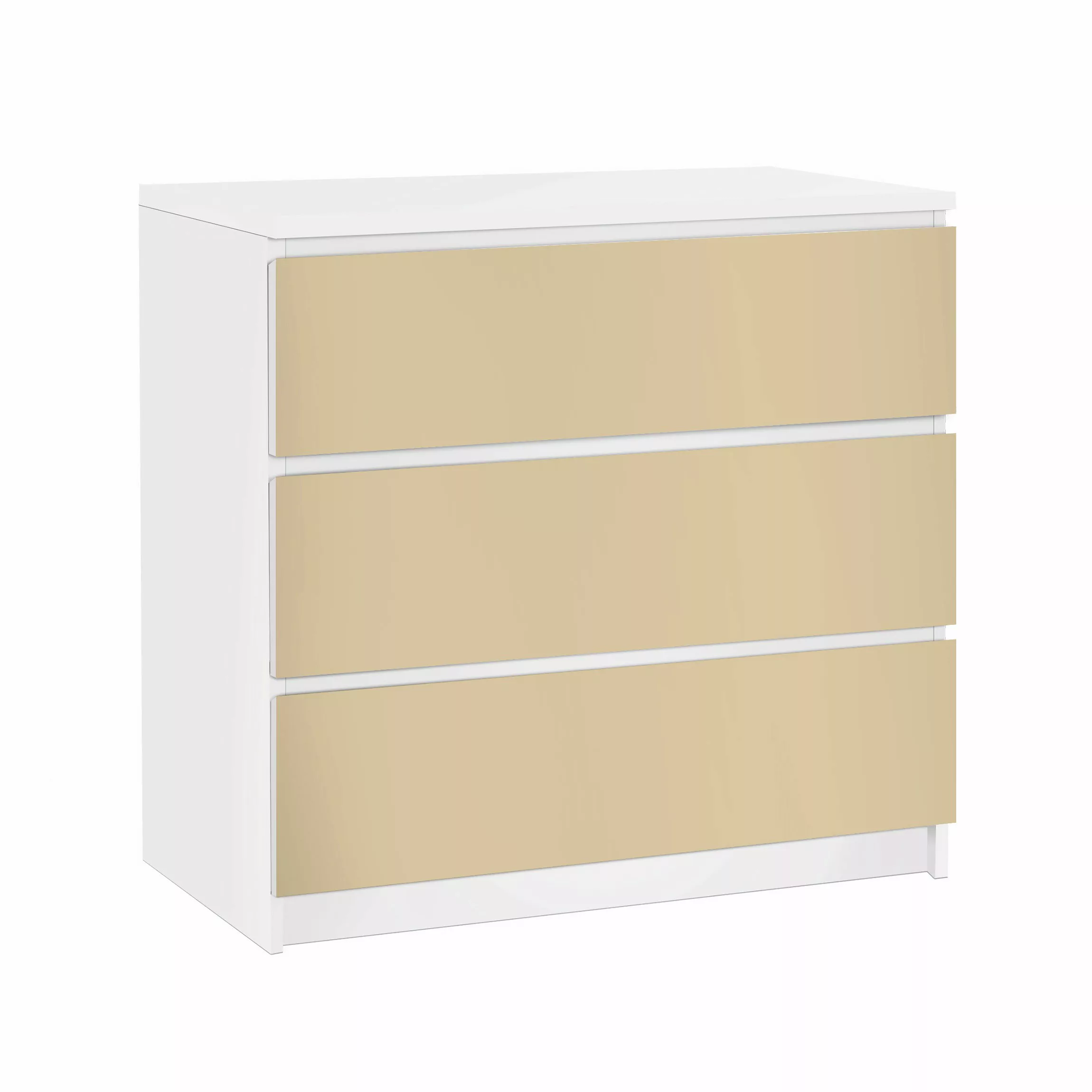 Möbelfolie für IKEA Malm Kommode 3 Schubladen Colour Light Brown günstig online kaufen