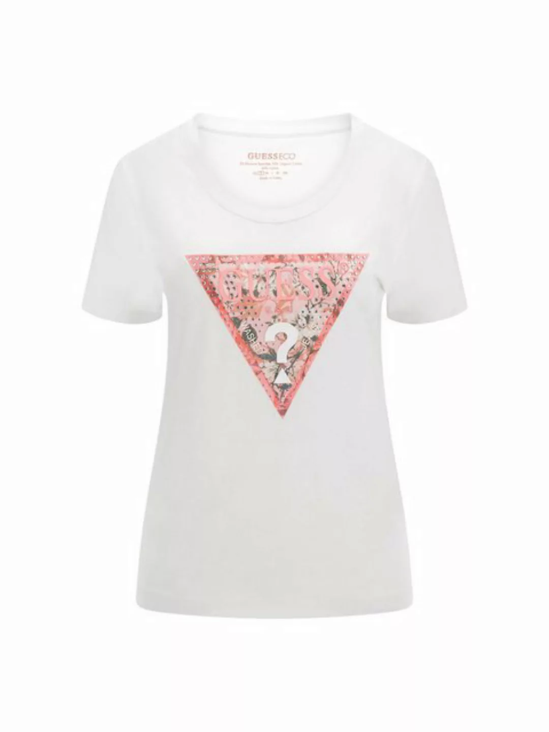 Guess T-Shirt Damen T-Shirt SATIN TRIANGLE TEE (1-tlg) günstig online kaufen