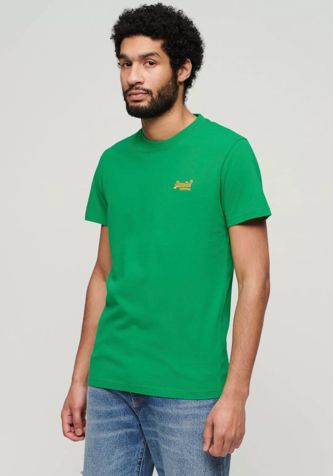 Superdry Rundhalsshirt Organic Cotton Essential Logo T-Shirt günstig online kaufen