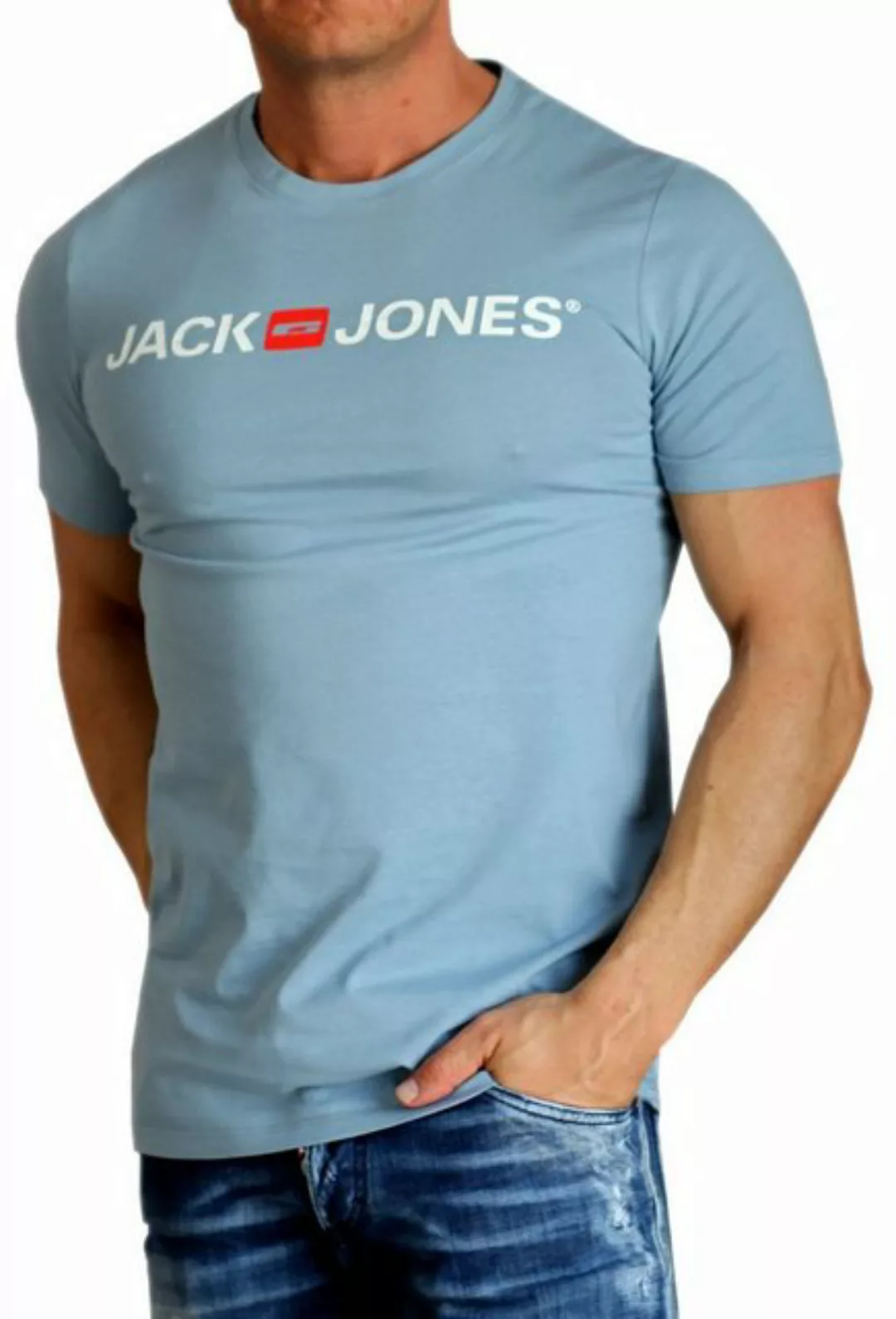 Jack & Jones Print-Shirt mit Rundhalsausschnitt, aus Baumwolle günstig online kaufen