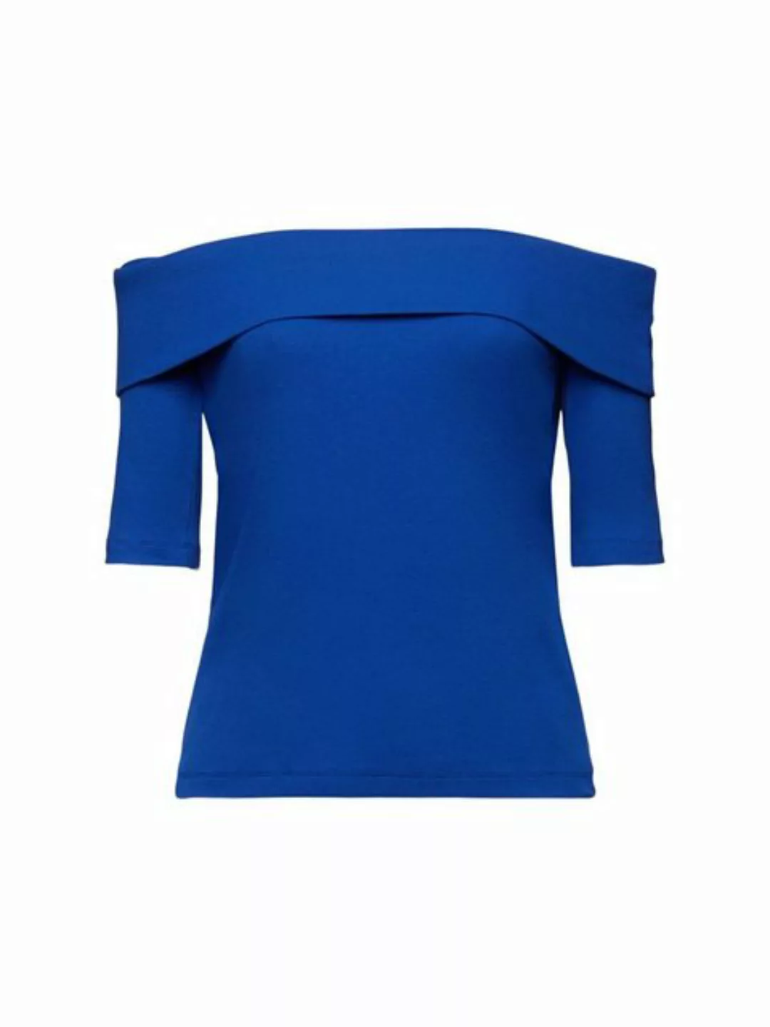 Esprit Langarmshirt Geripptes, schulterfreies T-Shirt (1-tlg) günstig online kaufen