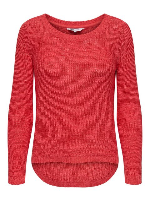 ONLY Strickpullover Einfarbiger Basic Strickpullover ONLGEENA 4251 in Coral günstig online kaufen